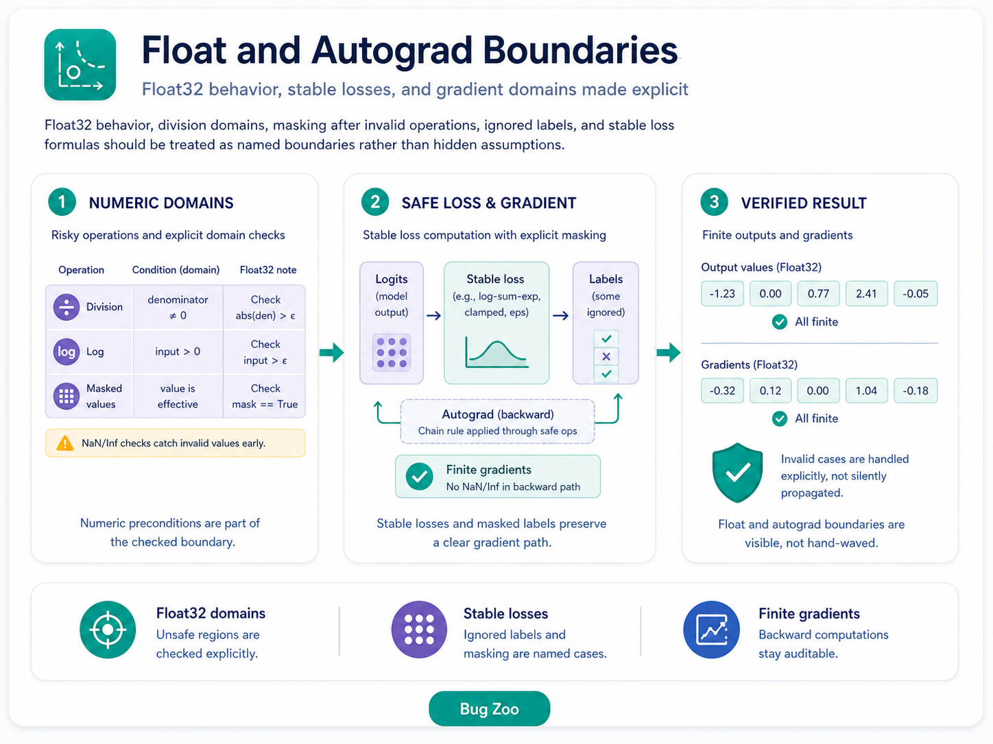 Float and autograd boundaries Bug Zoo case study